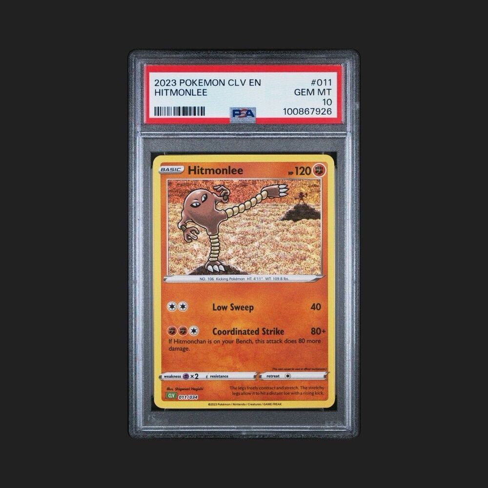 HITMONLEE 011 - 2023 POKEMON CLV - CLASSIC VENUSAUR & LUGIA ex DECK [PSA 10]